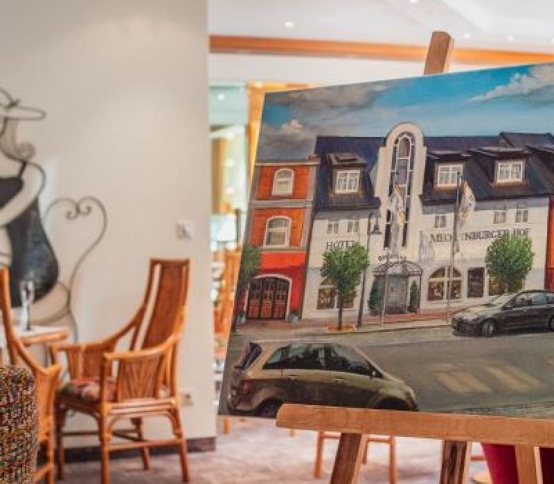 Restaurant mit Zeichnung